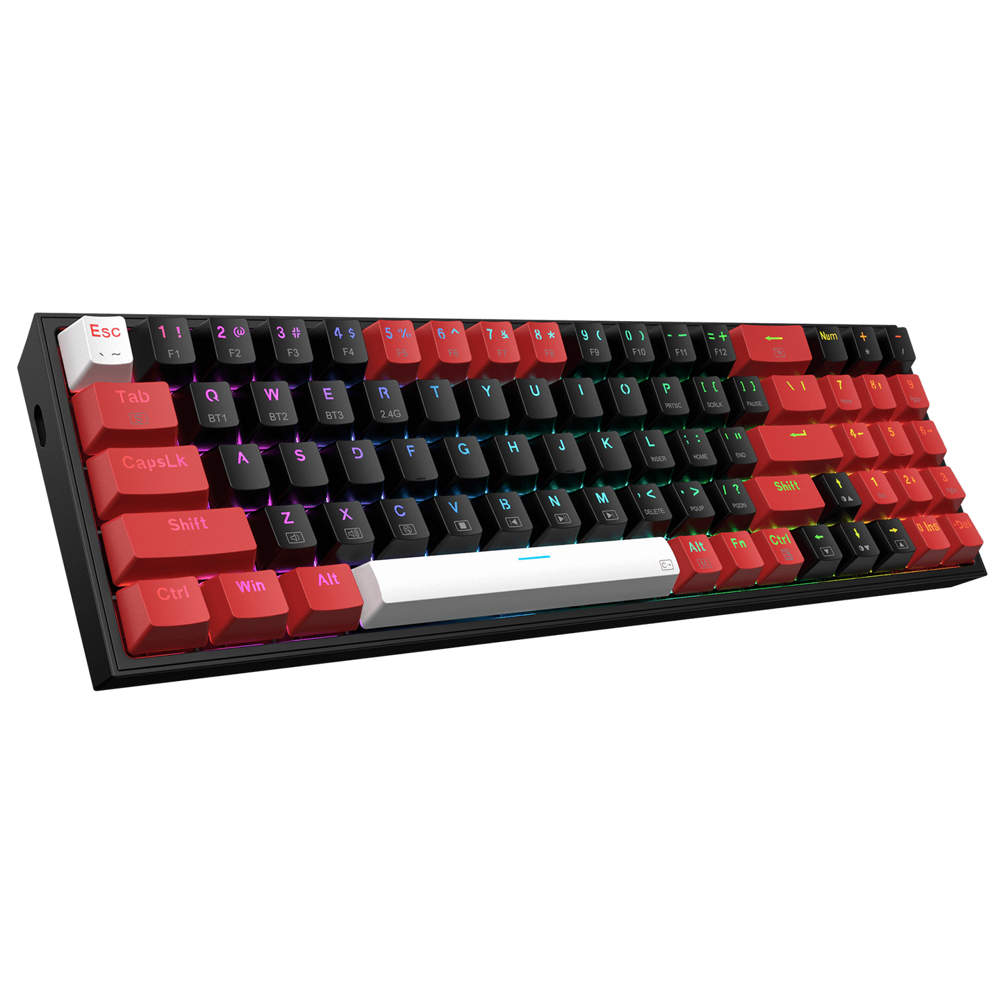 Redragon K628 PRO 75% 3-Mode Wireless RGB Gaming Keyboard