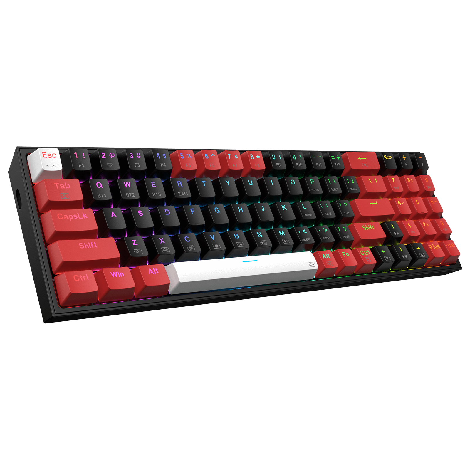 Redragon K628 PRO 75% 3-Mode Wireless RGB Gaming Keyboard