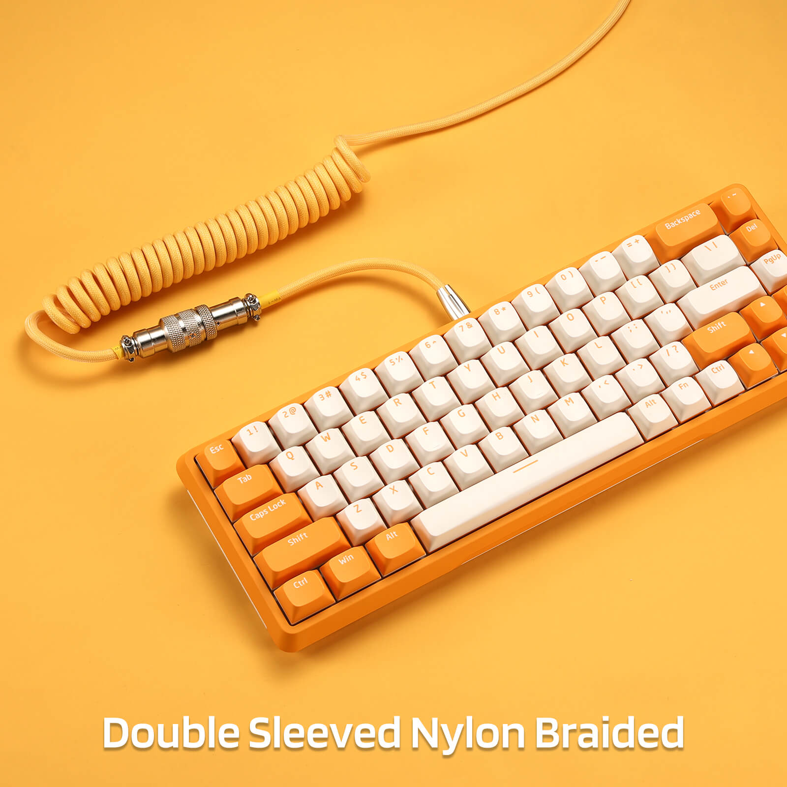 BEST BUDGET Mechanical Keyboard Coiled Cable! 