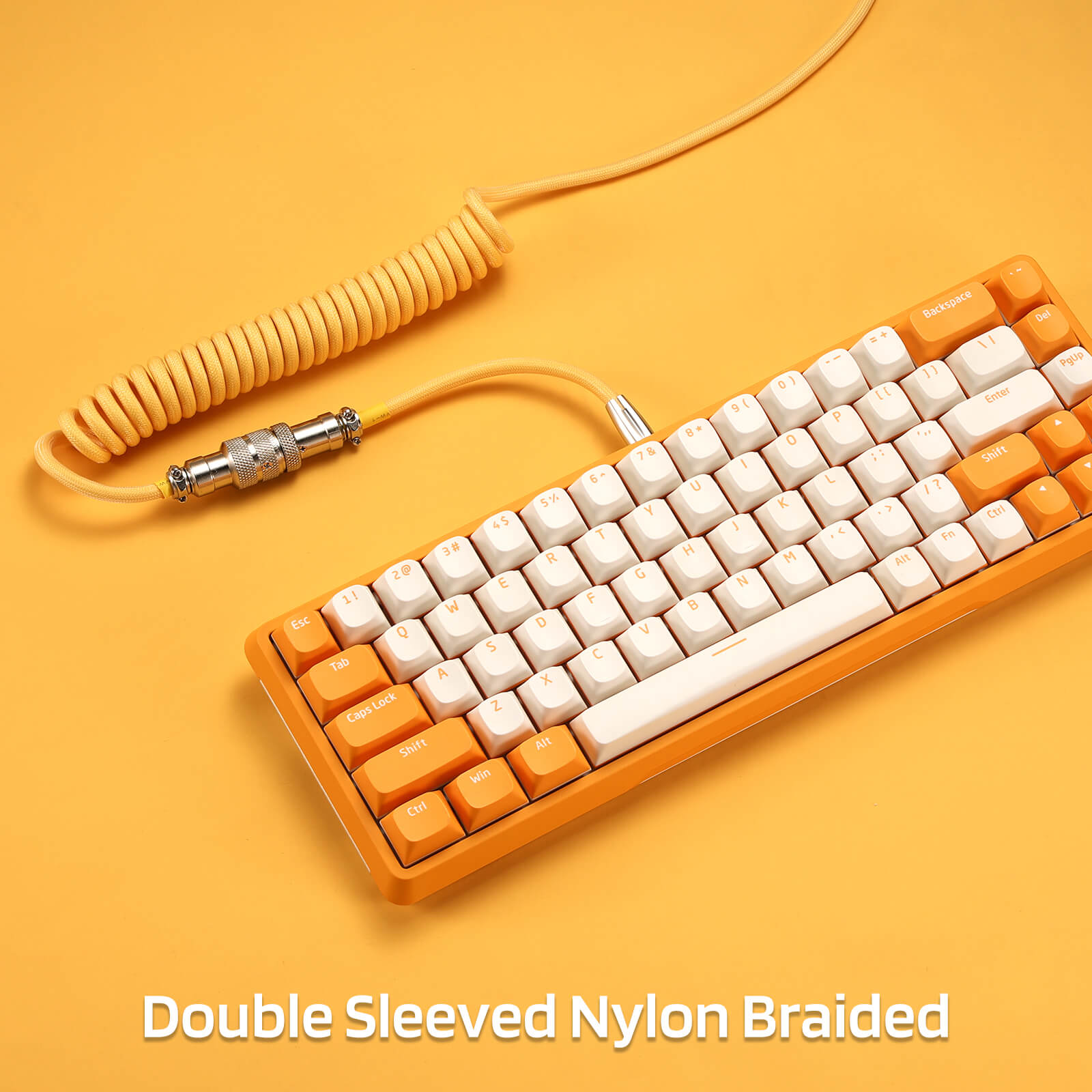 Custom Mechanical Keyboard Coiled Cable USB 3.1 Type C,