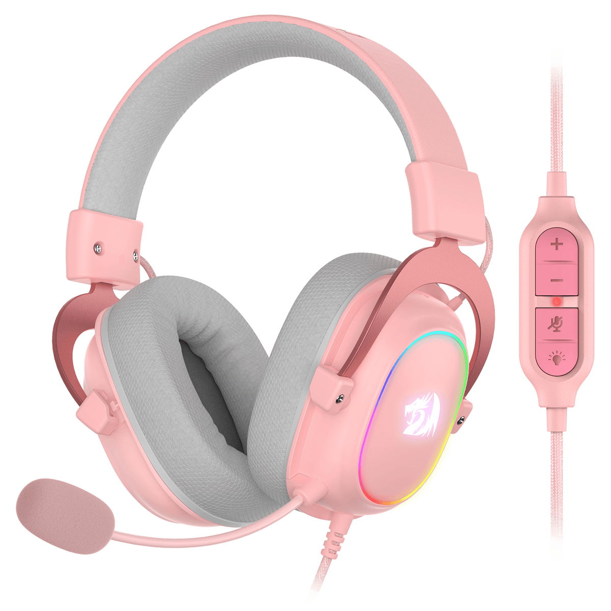 Redragon H510 ZEUS-X Cute & Kawaii Pink Gamer Headphones for Girls ...