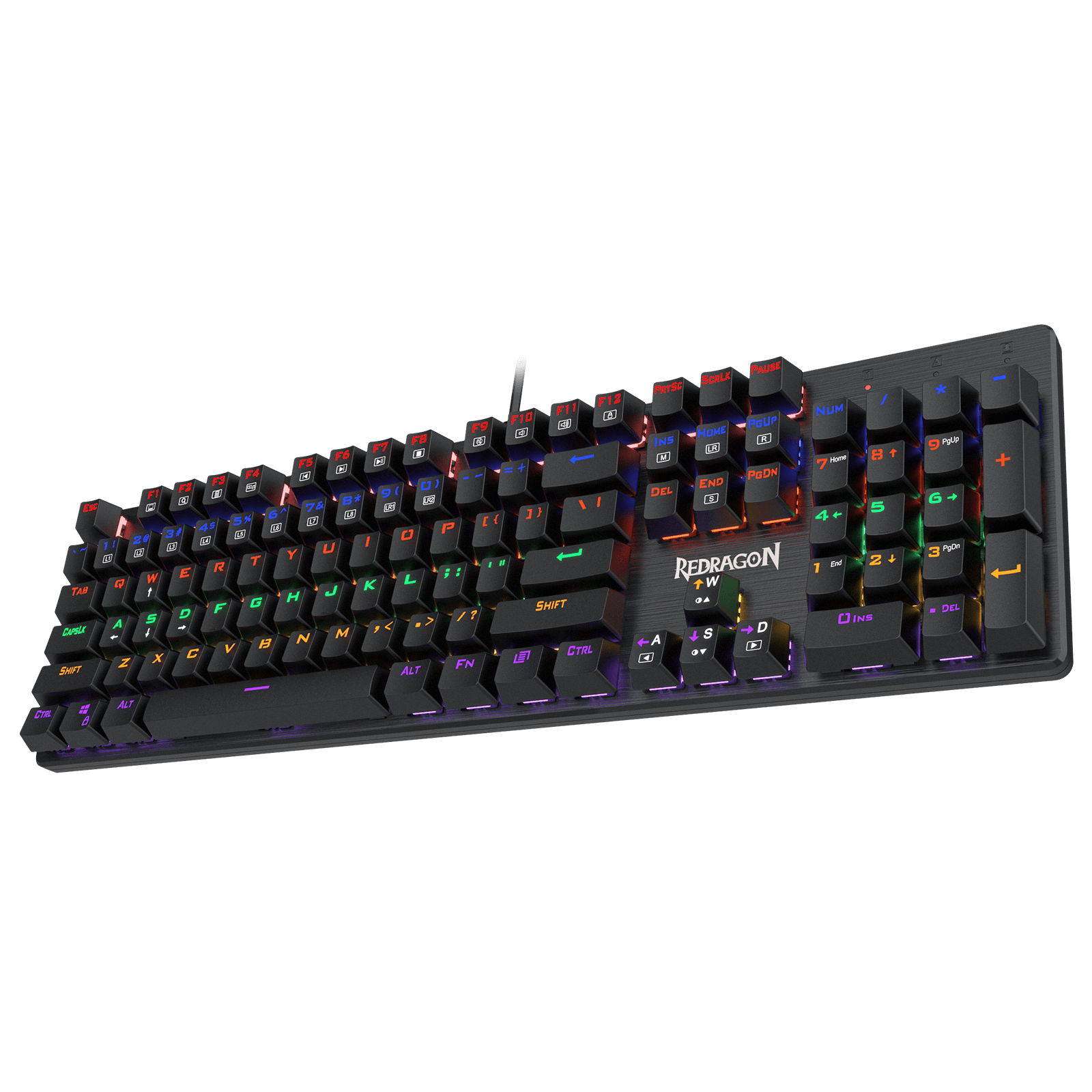 Rainbow Backlit Ergonomic Keyboard