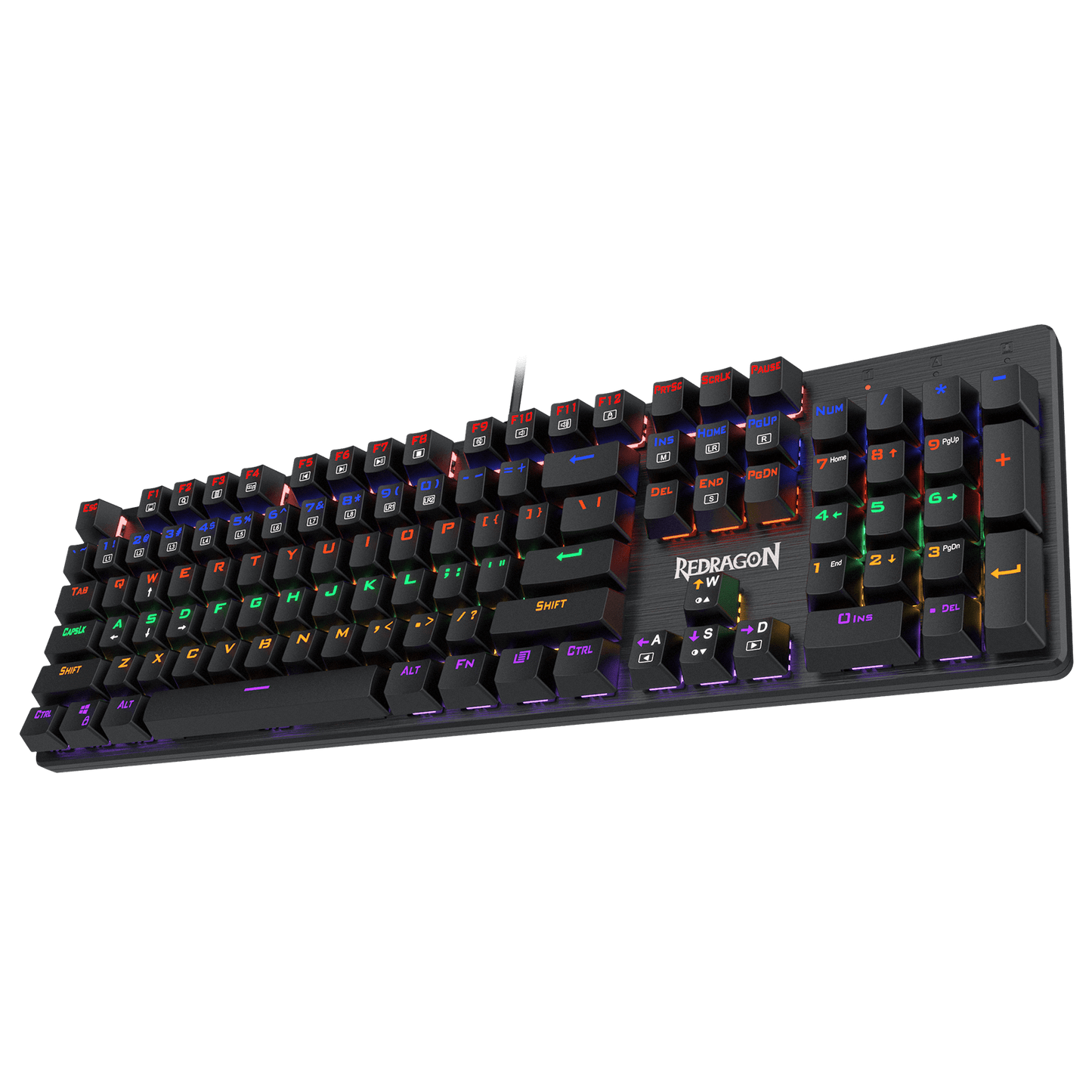 Rainbow Backlit Ergonomic Keyboard