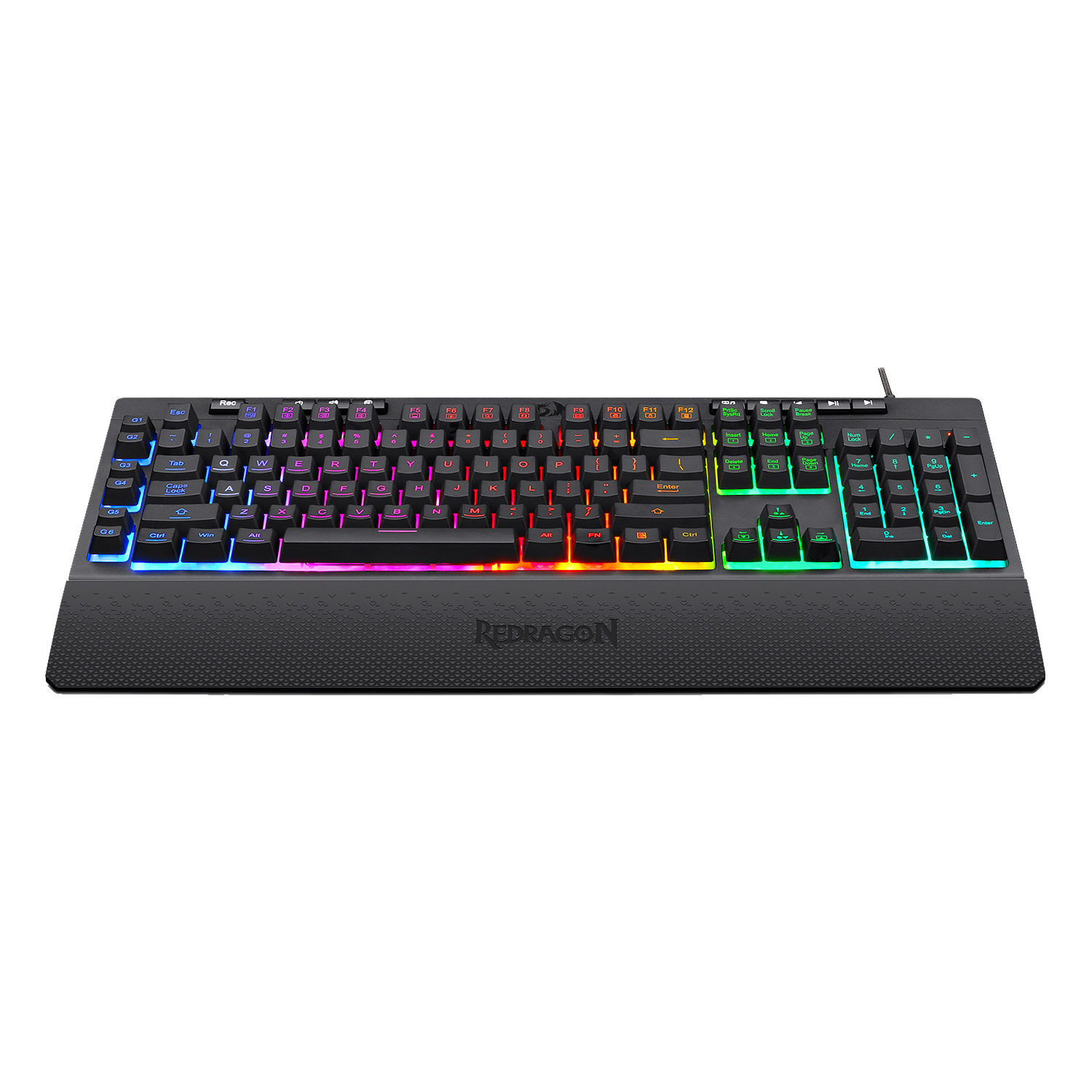 Redragon K512 SHIVA RGB Membrane Gaming Keyboard with Multimedia Keys