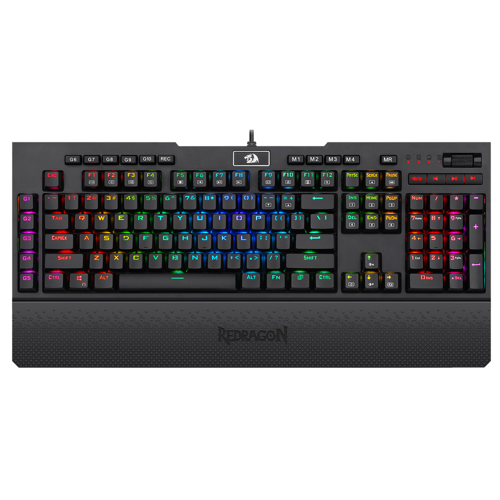 Redragon K586 Brahma Mechanical Gaming Keyboard with 10 Extra On-Board Macro Keys