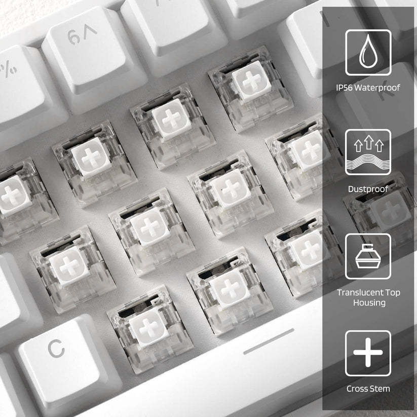 Kailh Box Switches White for Mechanical Gaming Keyboard DIY – Redragonshop