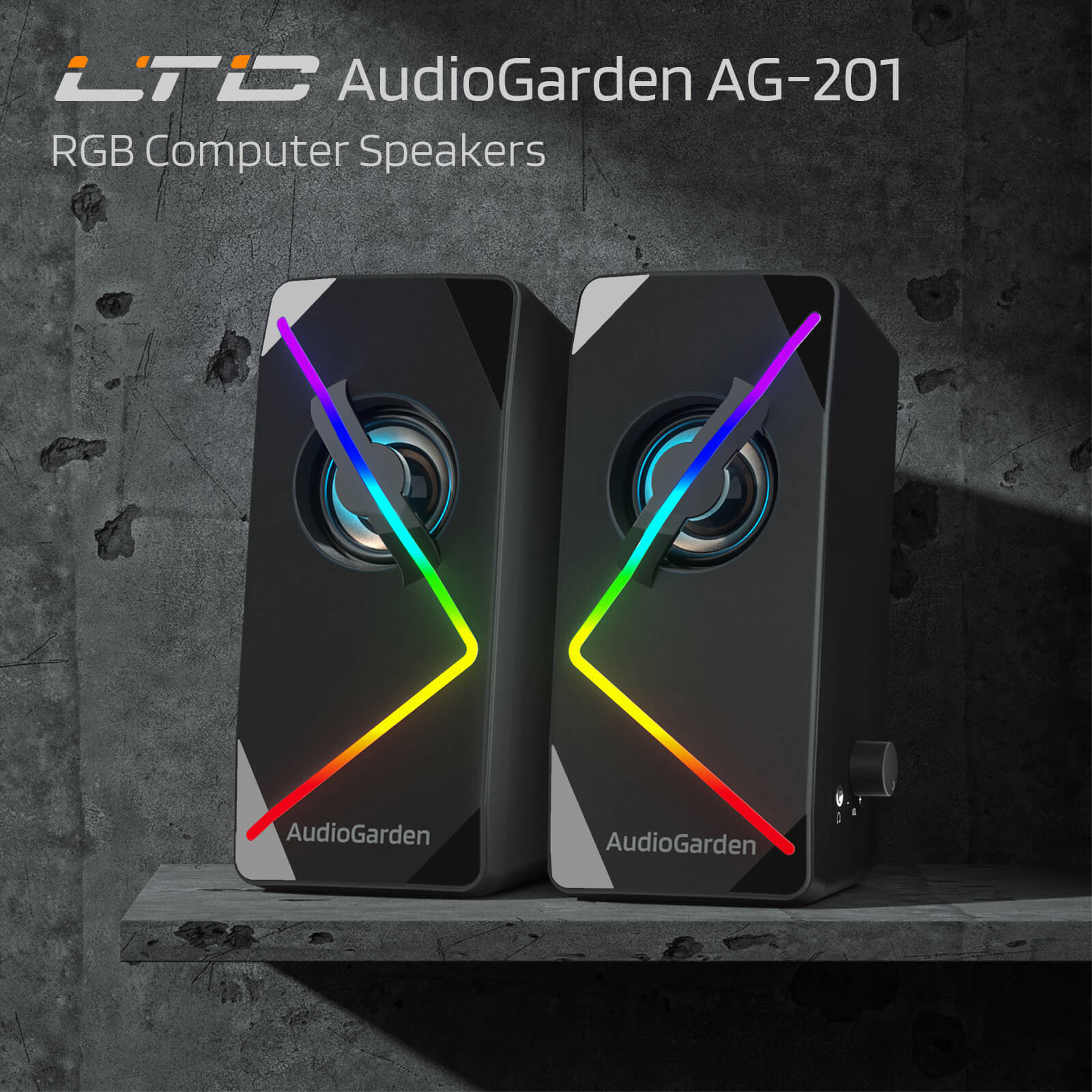 Redragon x LTC AudioGarden AG-201 Computer Speakers