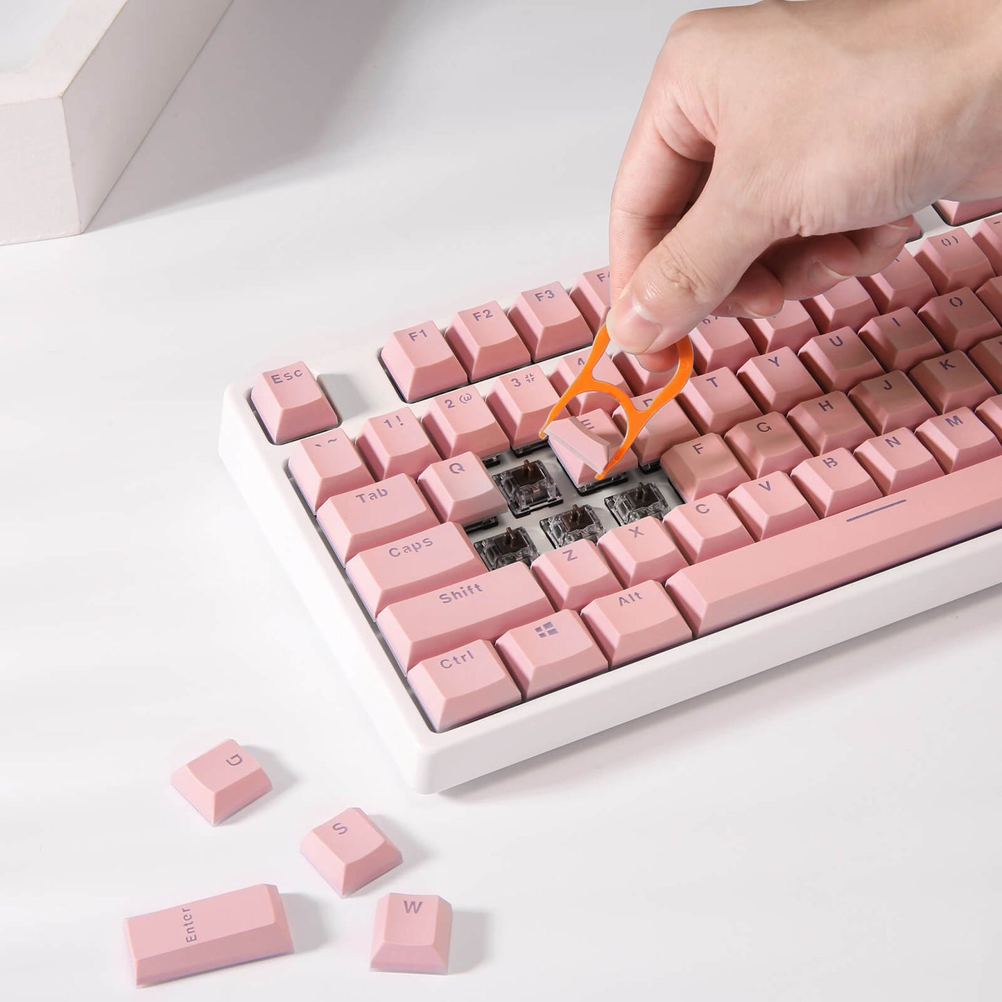 Macaron Pink keycaps