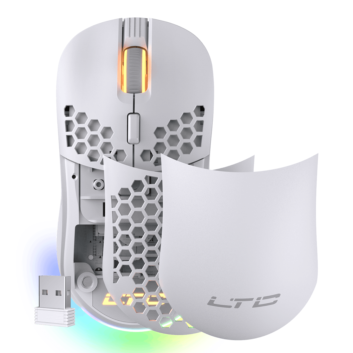 LTC RGB Wireless/Wired Gaming Mouse with Ultra Lightweight Honeycomb