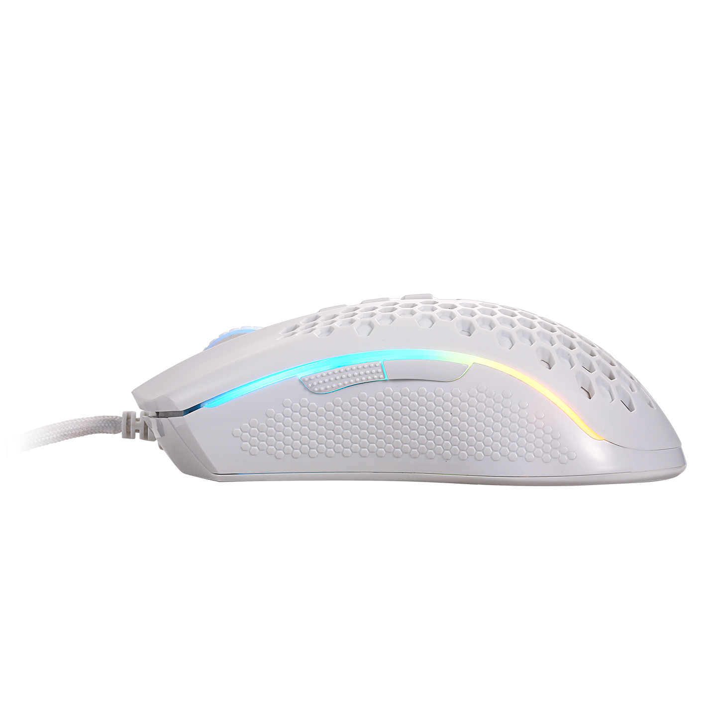 redragon m808 honeycomb mouse white