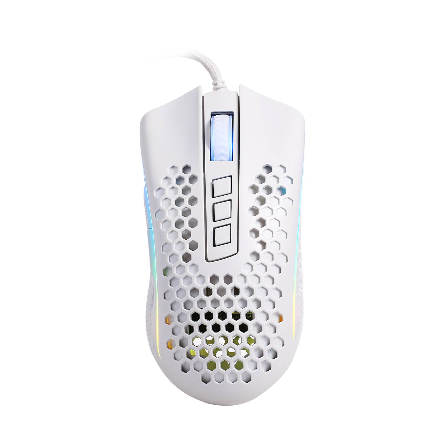 white redragon m808 honeycomb mouse