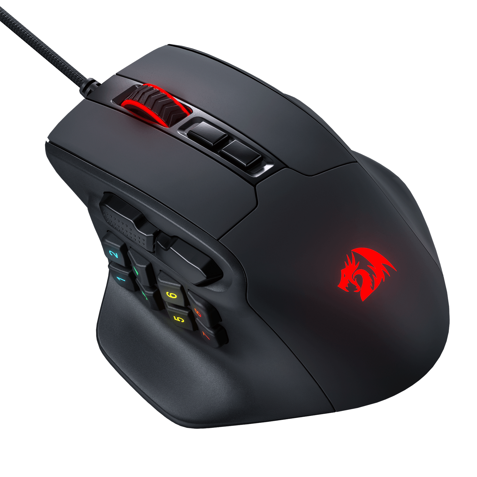 Redragon M811 Aatrox MMO Gaming Mouse with 15 Programmable Buttons ...
