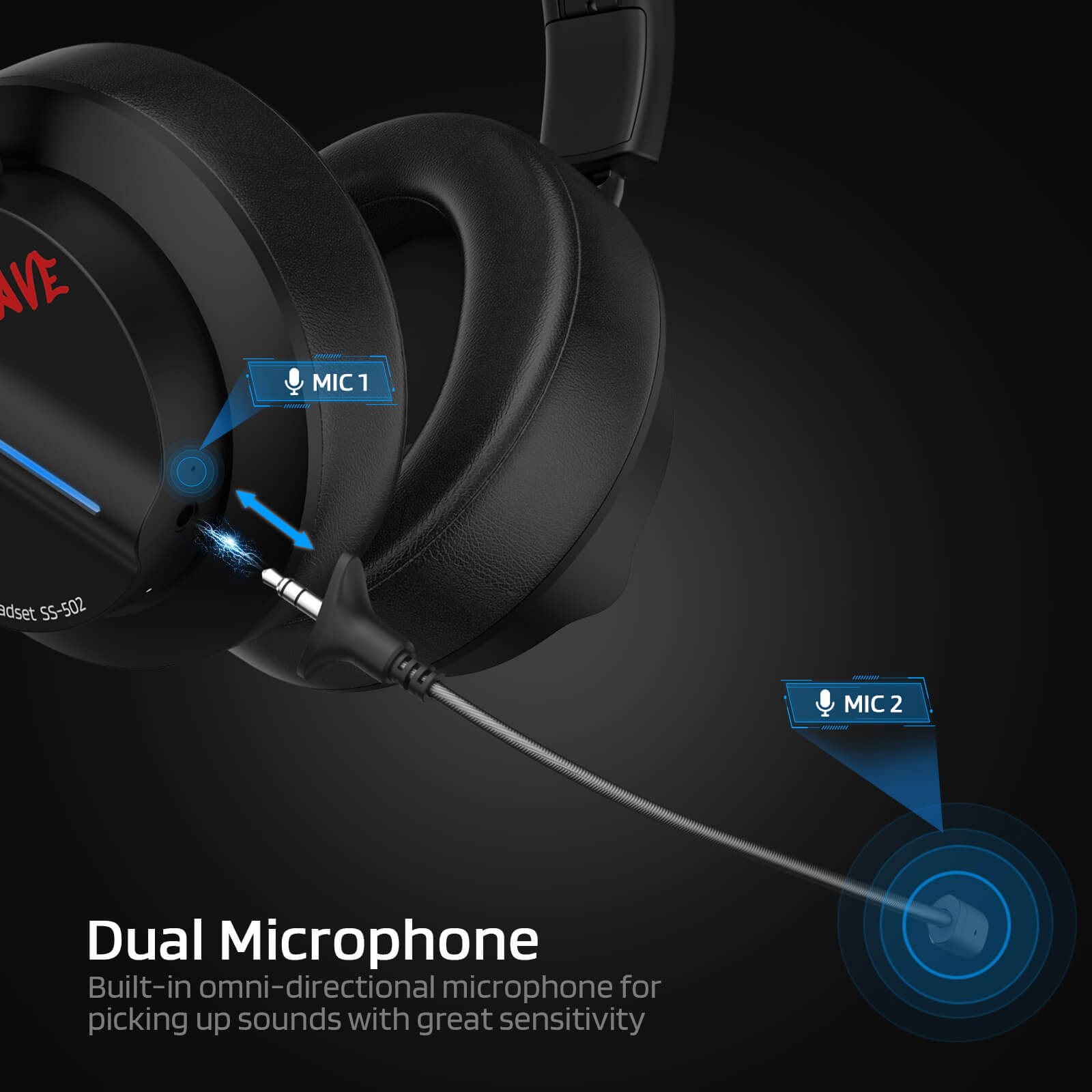 wireless over ear headphones with mic