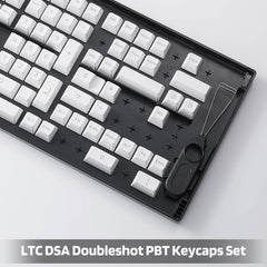  PBT Doubleshot 146 Keycaps Set with Keycap Puller & Storage Tray