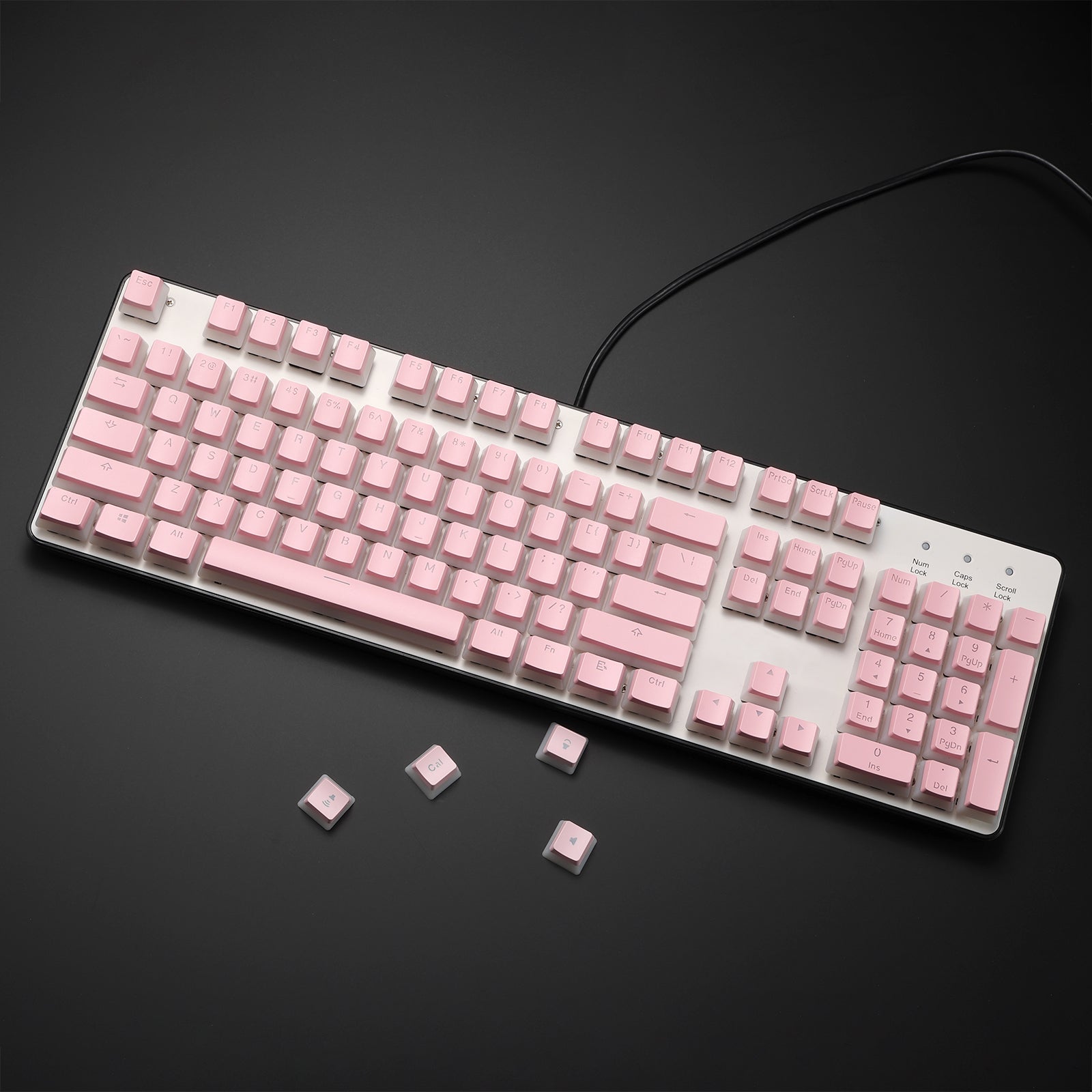 PBT Double Shot 108 Pudding Keycaps Set for mechanical keyboard