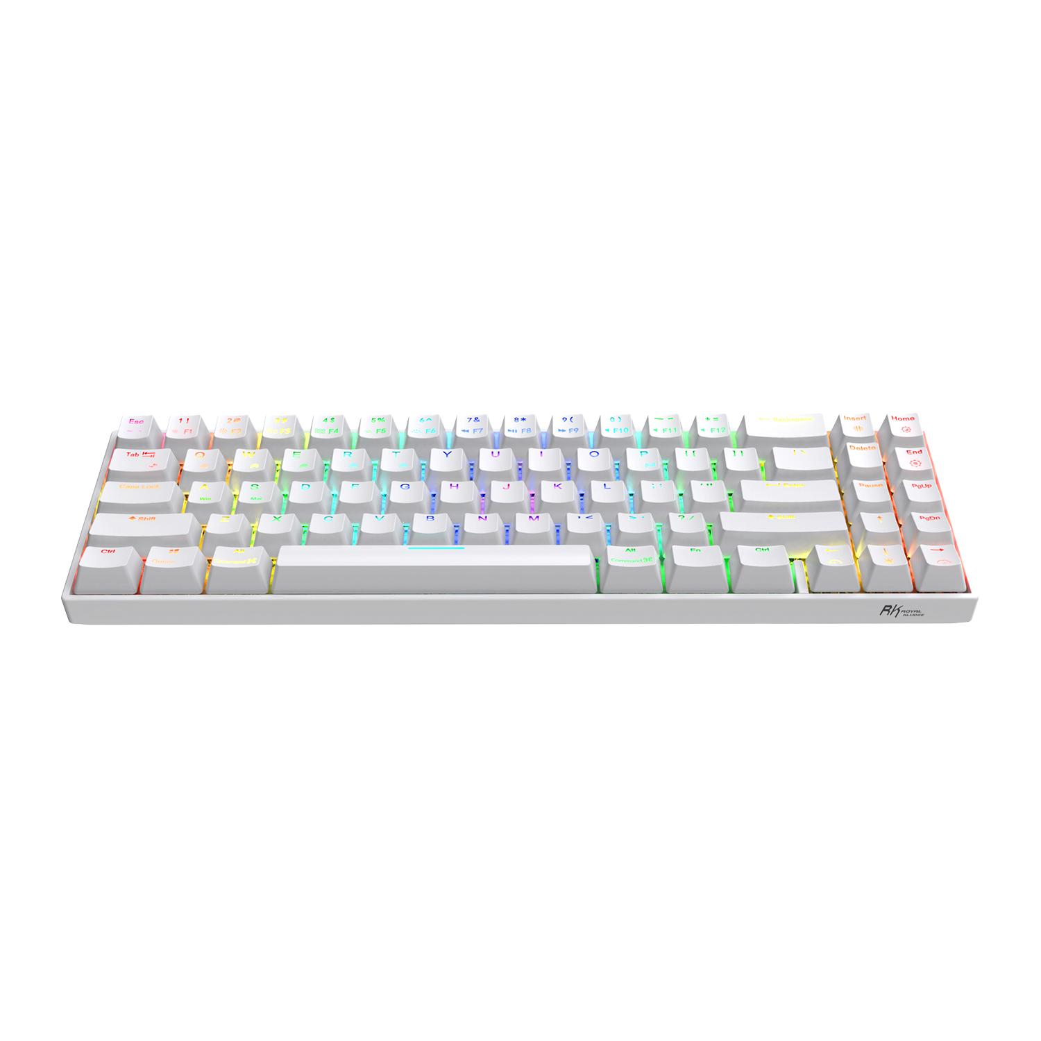 RK71 70% RGB Wireless Mechanical Gaming Keyboard with Stand-Alone Arrow Keys, Brown Switches