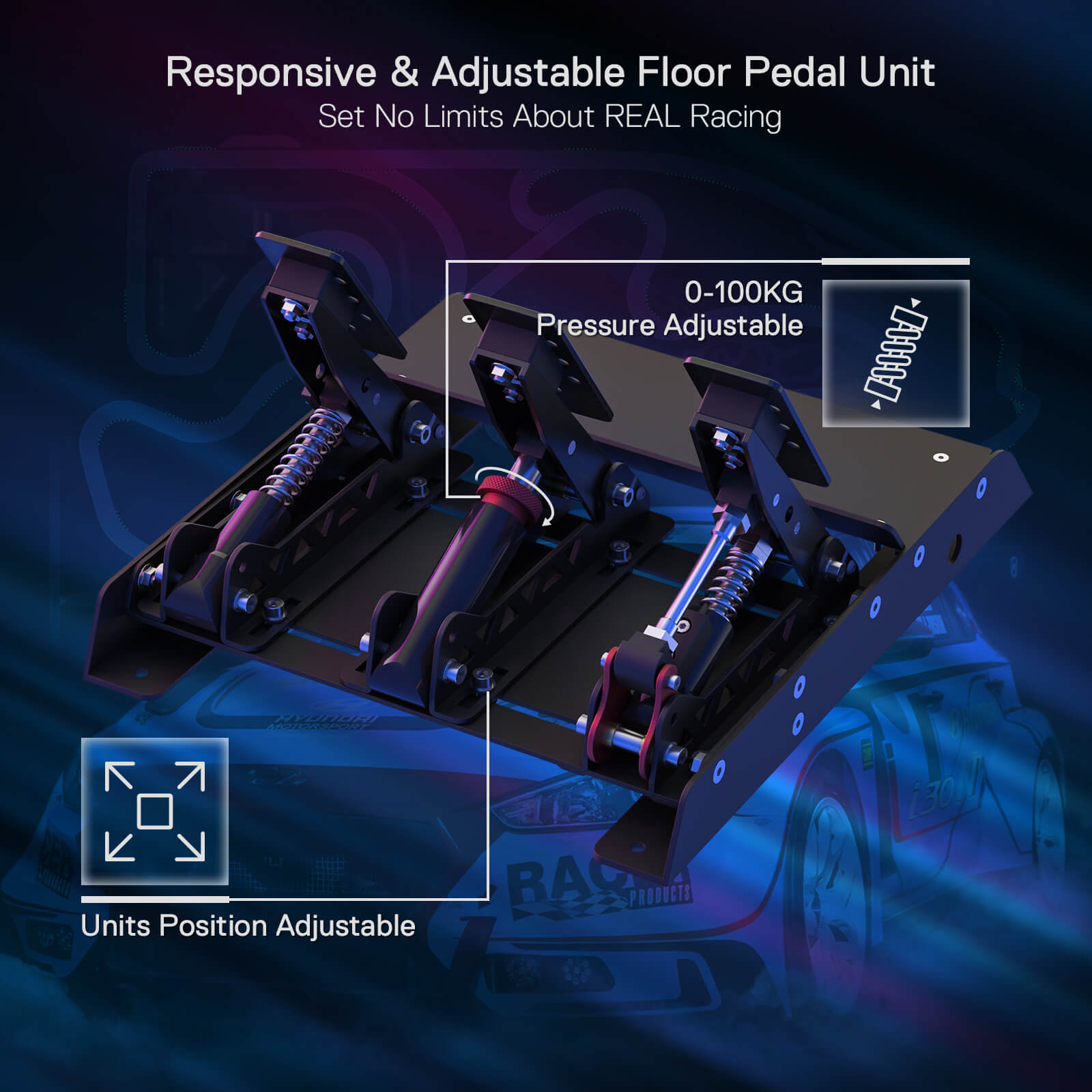 pedal unit Redragon GT32 TRUEFORCE Racing Wheel & Pedals for Computer Gamers – Redragonshop