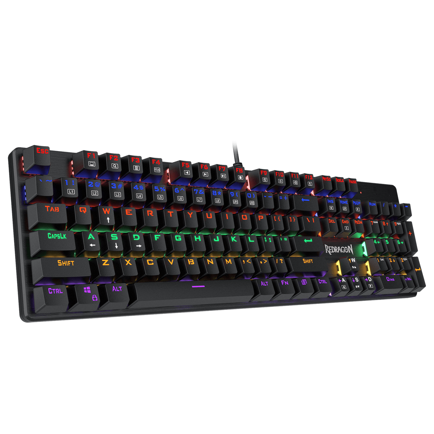 Rainbow LED Backlit gaming keyboard