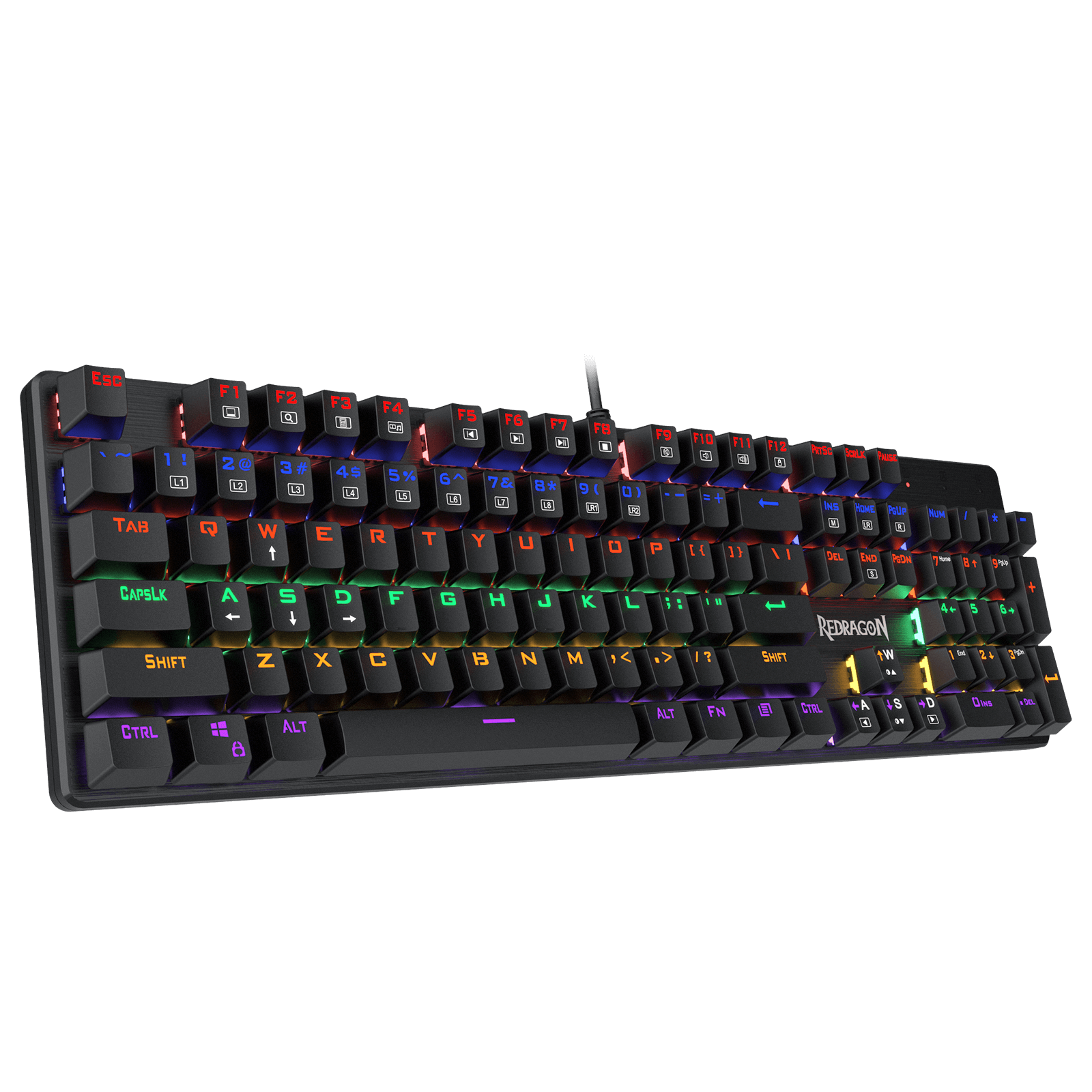 Rainbow LED Backlit gaming keyboard