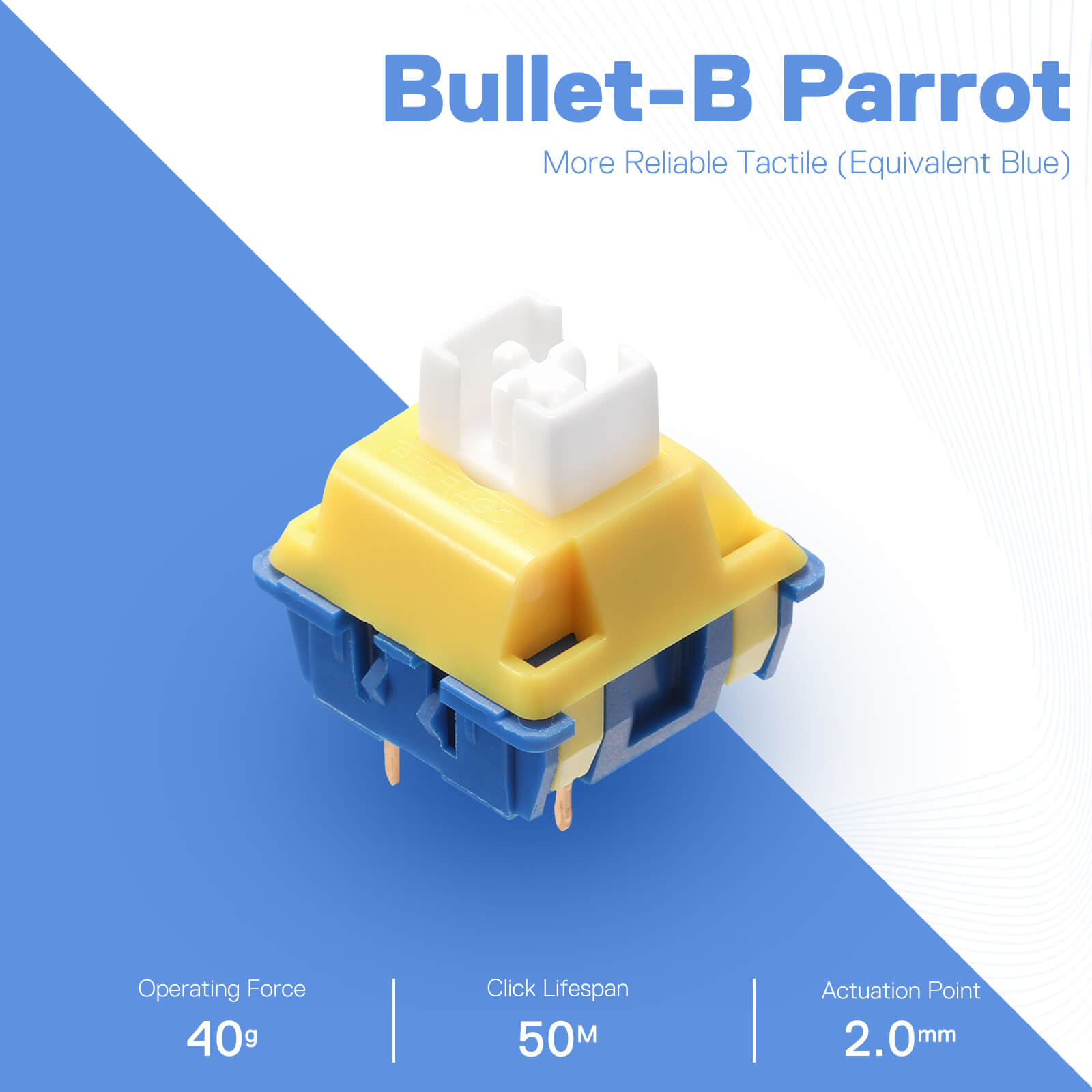 BULLET-B A113 Mechanical Switch (24 pcs Switches)
