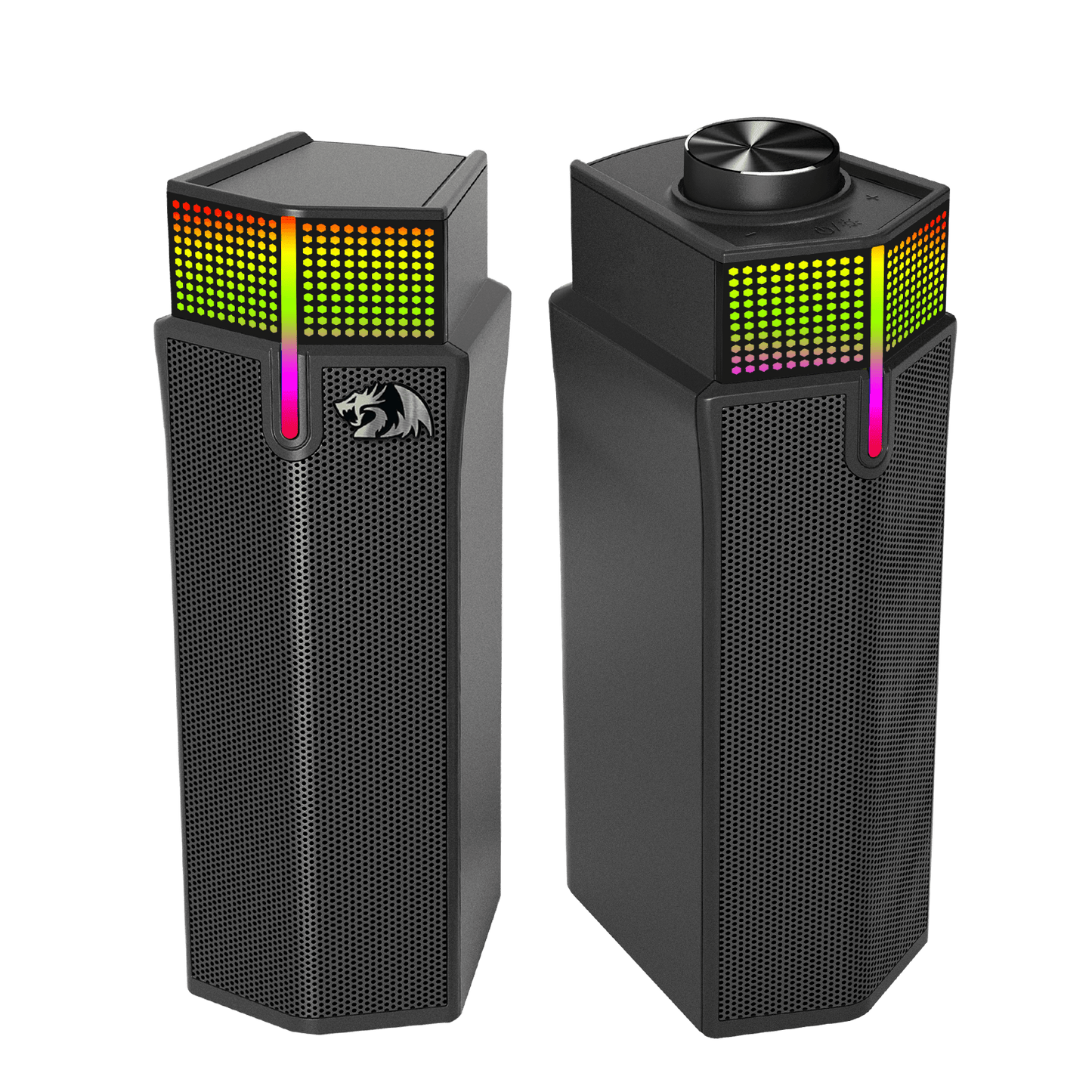 Redragon GS511 Wireless RGB Desktop Speakers, 2.0 PC Gaming Soundbar w/BT 5.3/USB Mode