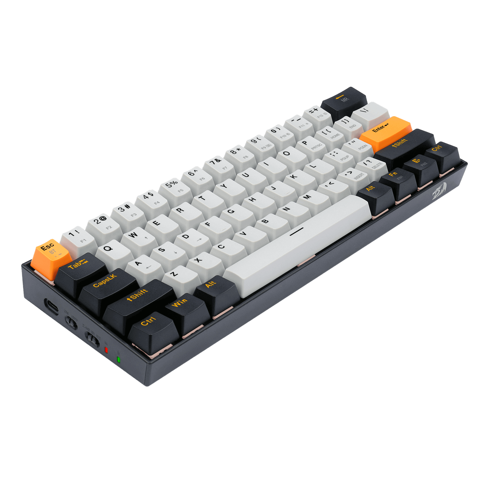 3-Mode Wireless 61 Keys Compact Gaming Keyboard with Custom Switches