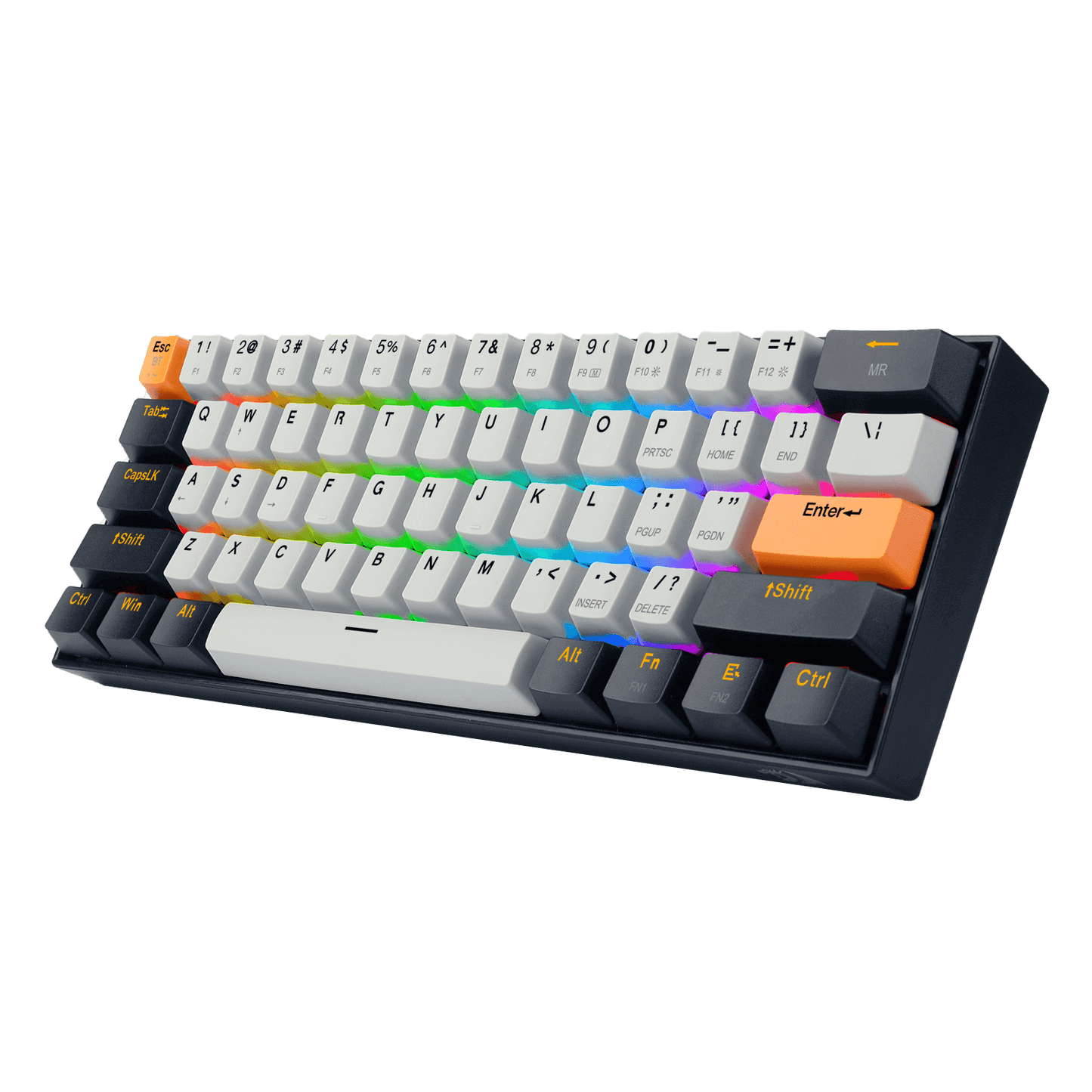 3-Mode Wireless 61 Keys Compact Gaming Keyboard with Custom Switches