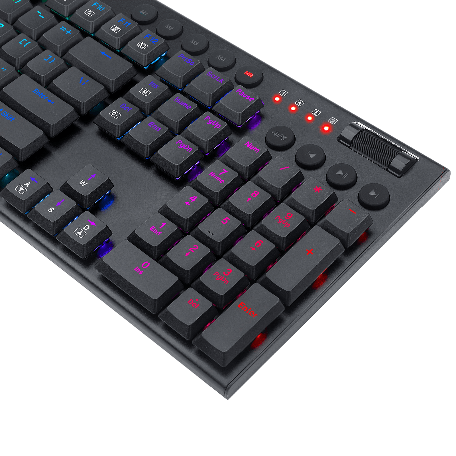 Redragon K619 Horus RGB Mechanical Keyboard, Ultra-Thin Designed Wired Gaming Keyboard w/Low Profile Keycaps
