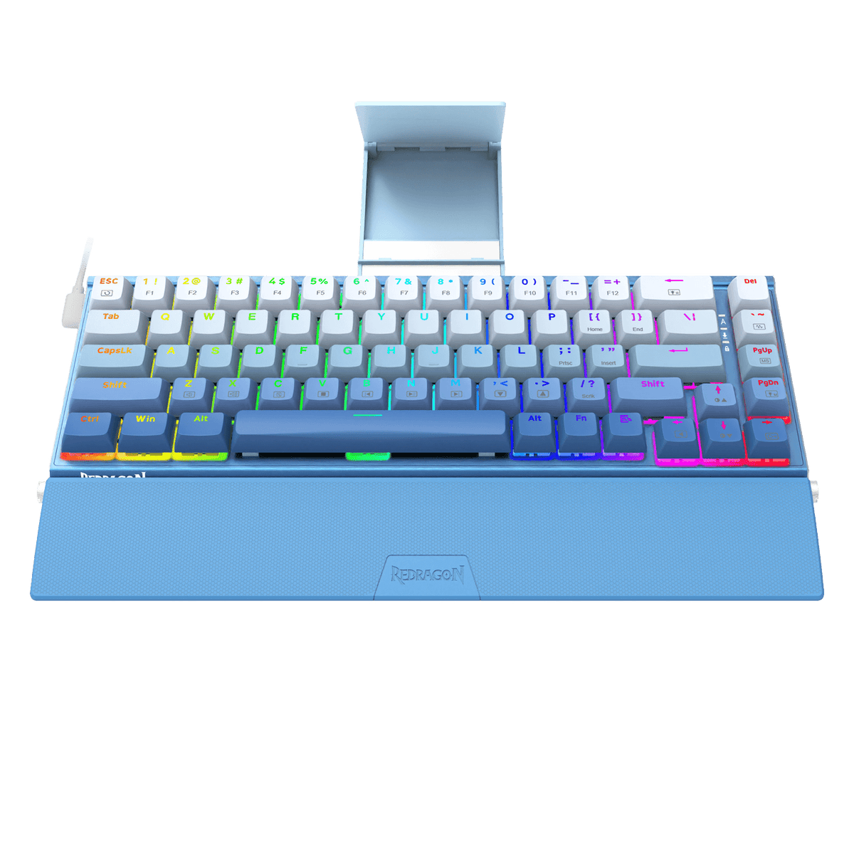 Redragon K641 SHACO PRO 65% Aluminum Mechanical Keyboard, Blue & Grey ...