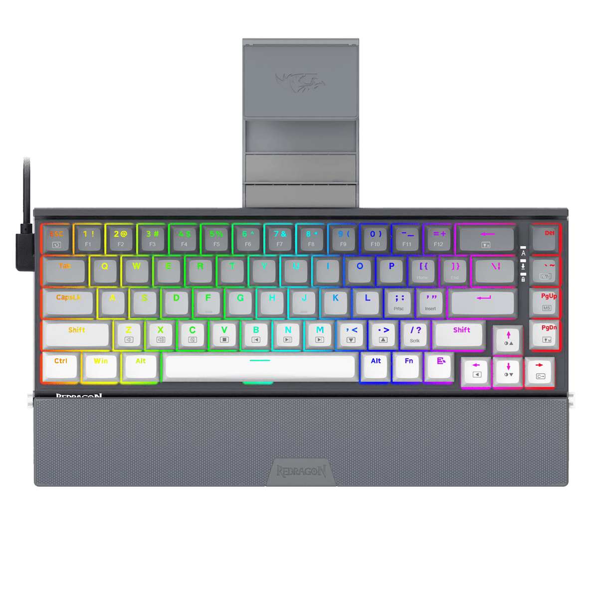 Redragin Shaco Redragon K641 SHACO PRO 65% Aluminum Mechanical Keyboard, Blue & Grey ...