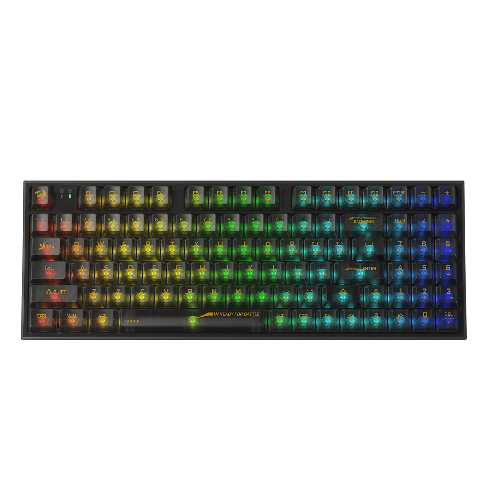 94 Keys Full-Transparent Hot-Swap Mechanical Keyboard w/Upgraded Socket | show