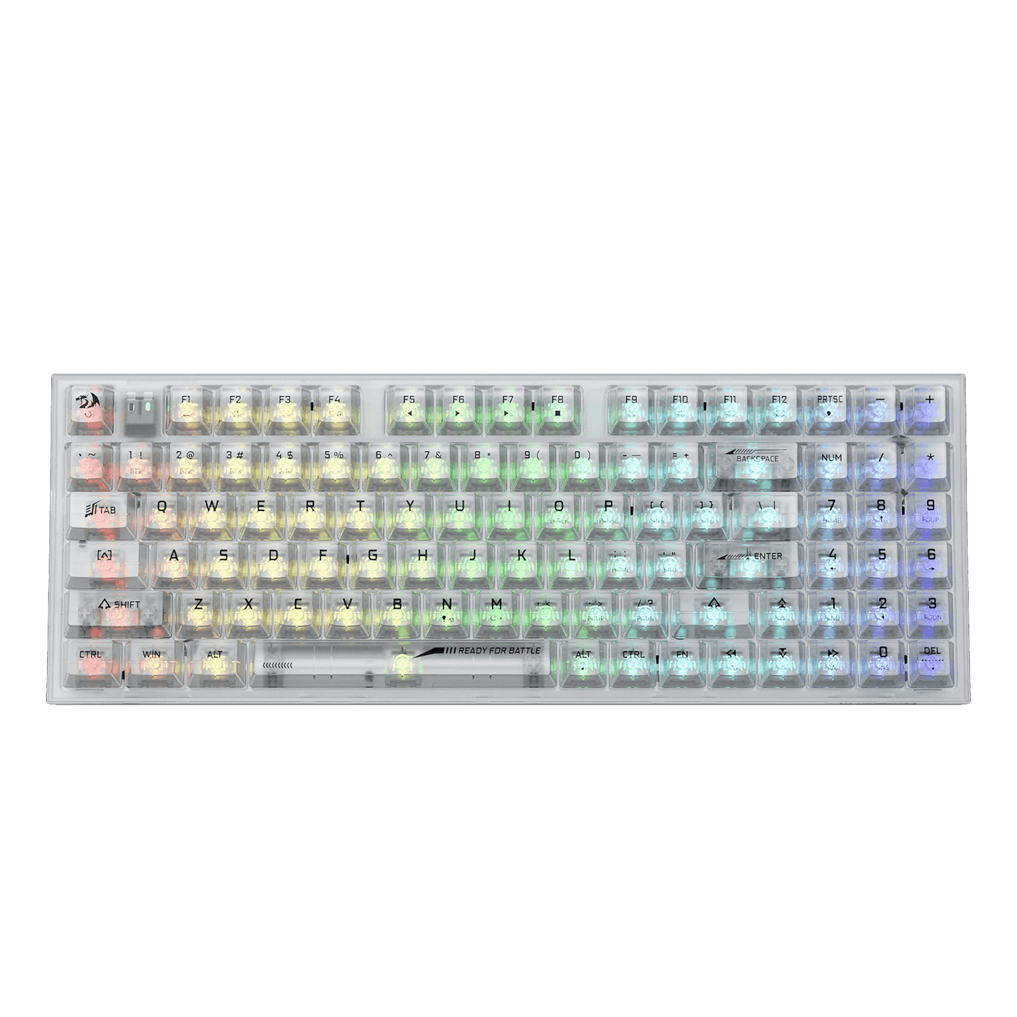 94 Keys Full-Transparent Hot-Swap Mechanical Keyboard w/Upgraded Socket | show