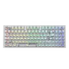 94 Keys Full-Transparent Hot-Swap Mechanical Keyboard w/Upgraded Socket | show