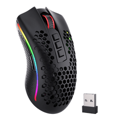 Redragon M808 Storm Pro Wireless Gaming Mouse, RGB Honeycomb Form