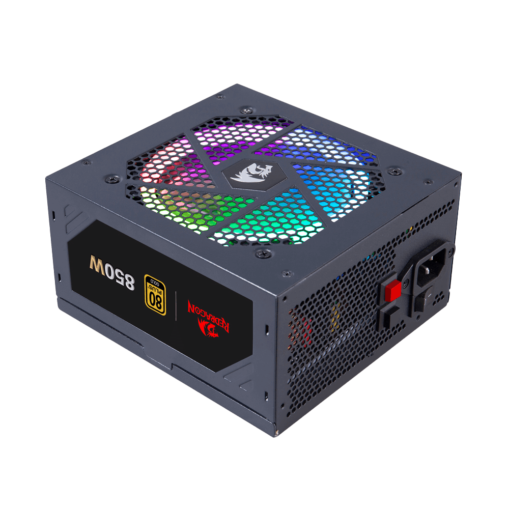  Power Supply 850W Fully Modular 80+ Gold Certified with RGB  Light Mode : Electronics