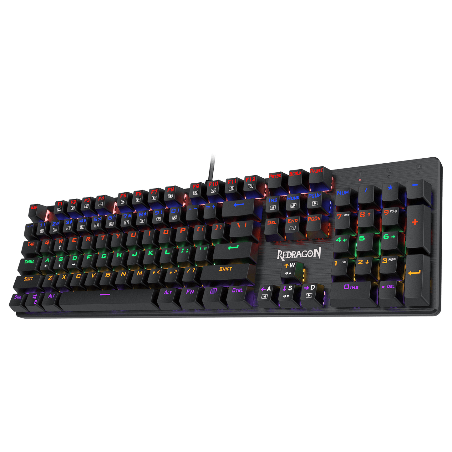 Redragon K608 Rainbow Backlit Mechanical