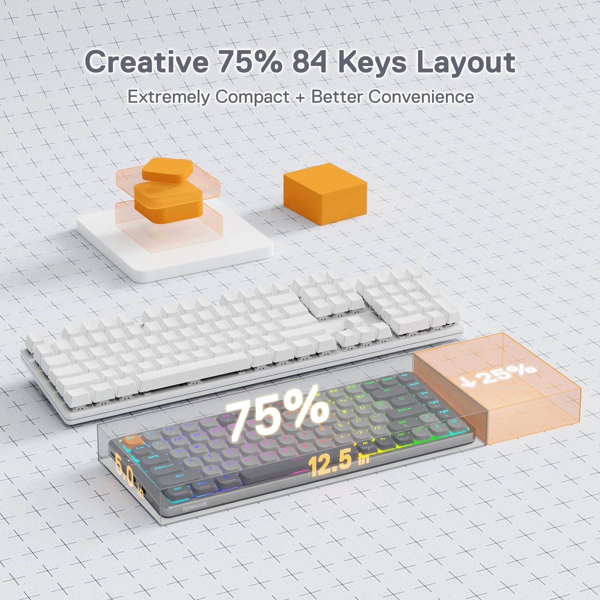 Redragon K652 Keyboard - Dual Main System Supported and Ultra-Thin ...