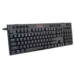 Bluetooth/2.4Ghz/Wired Tri-Mode Ultra-Thin Low Profile Gaming Keyboard Open-box