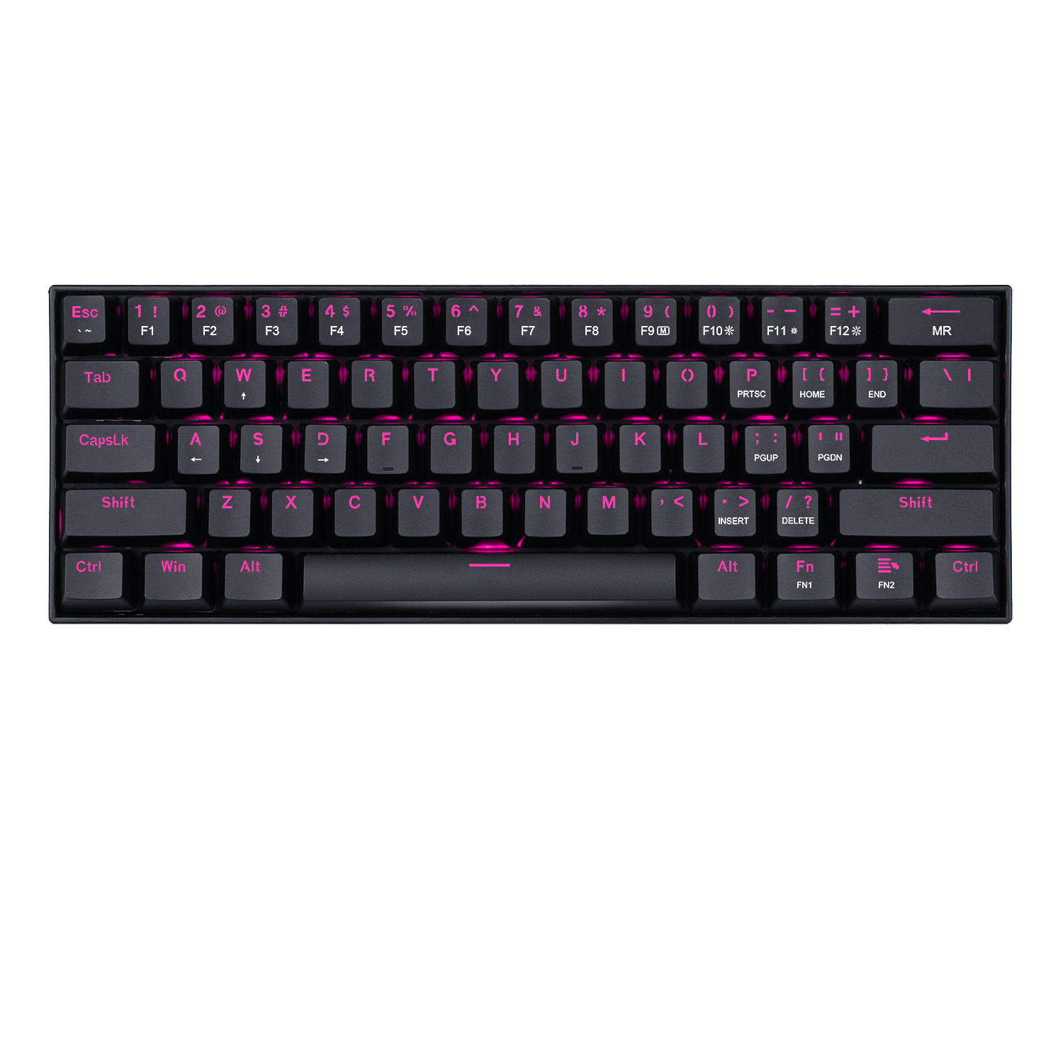 Redragon K630 60% Keyboard Pink LED Backlit