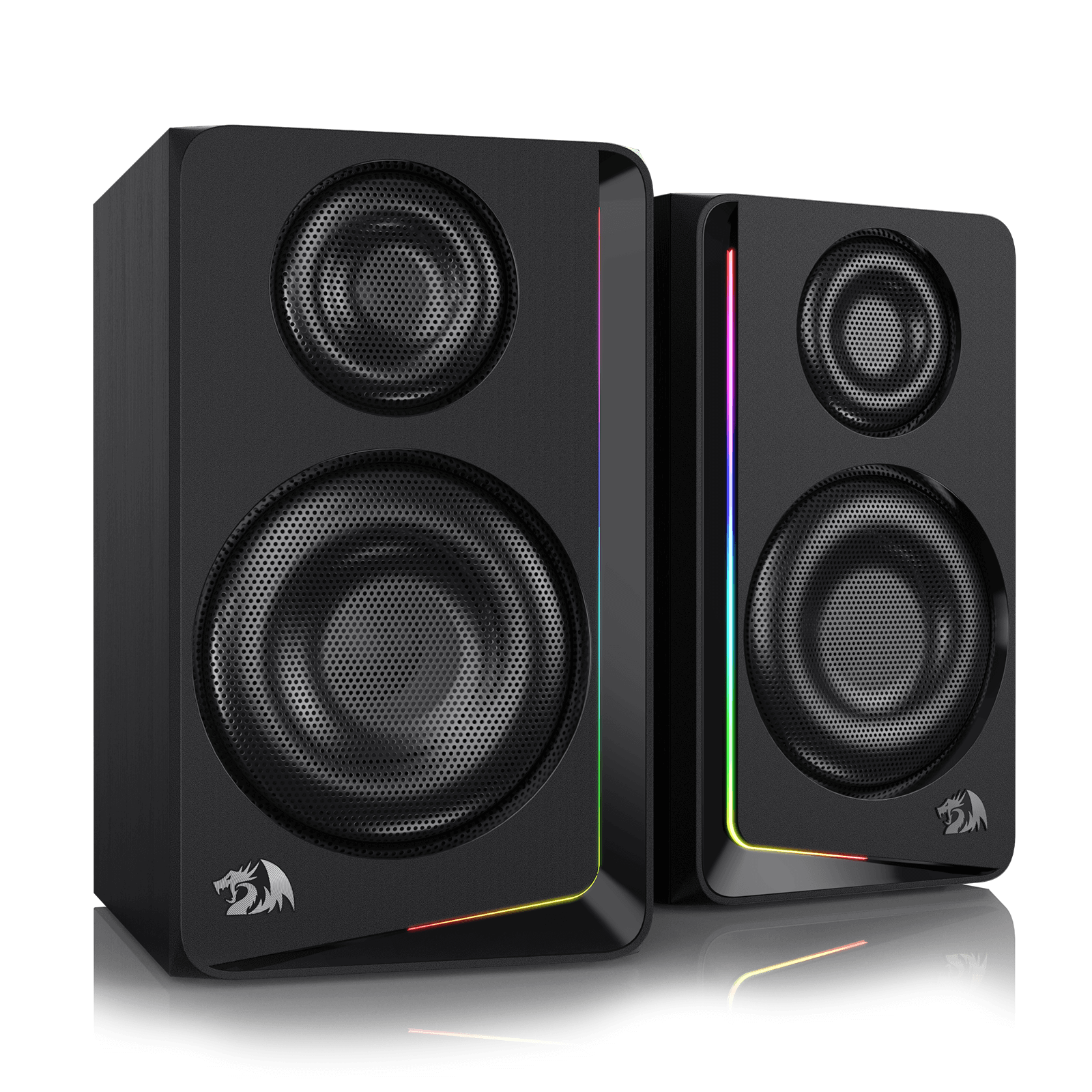 Desktop Speakers With Remote Redragon GS812 Wireless RGB Wooden Desktop Speakers for PC – Redragonshop