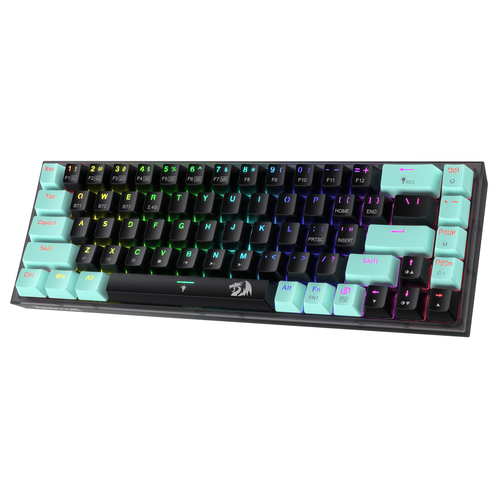 Redragon K631 Compact Wireless Green Mechanical Gaming Keyboard
