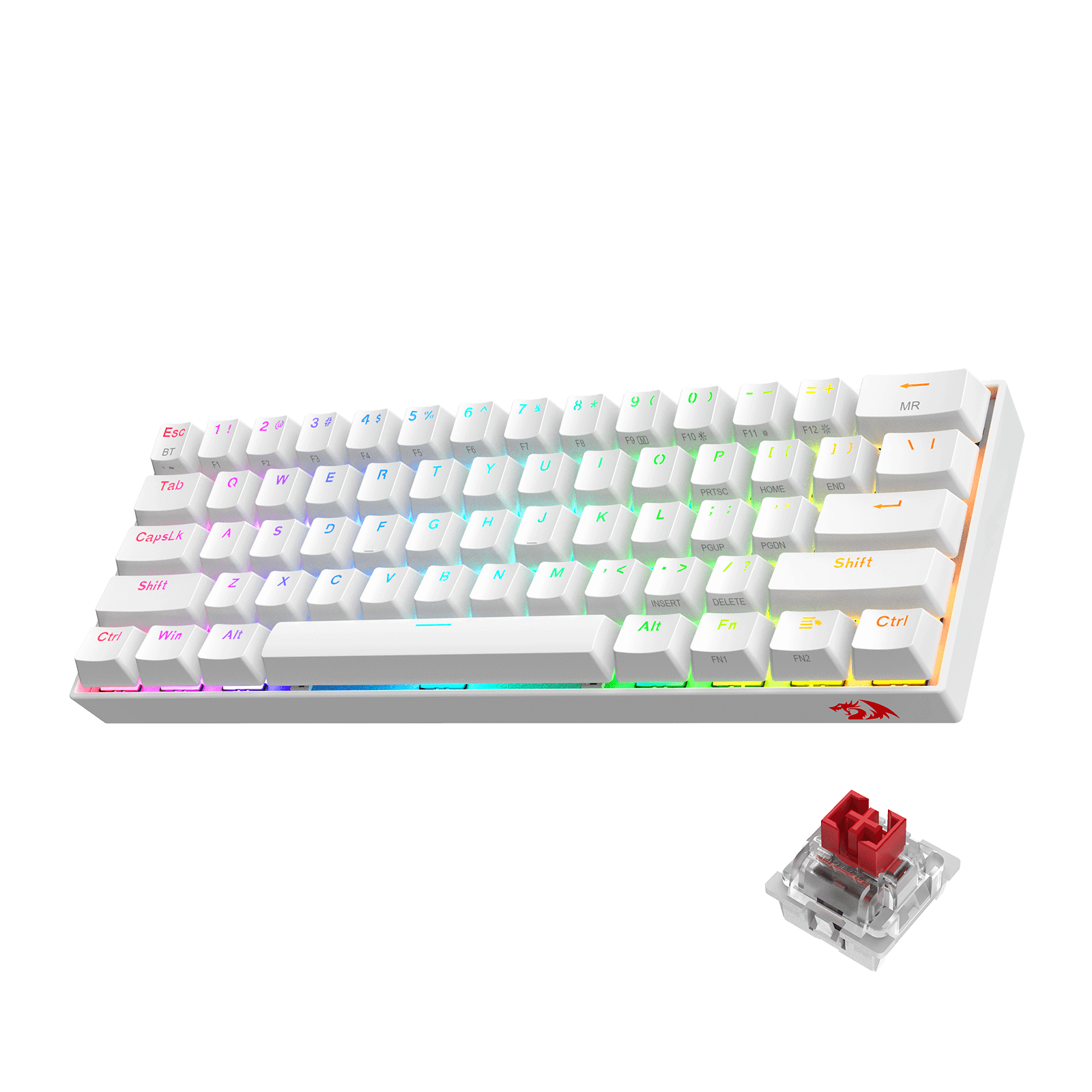 DRACONIC PRO K530 WHITE (Quiet-Red Switches)