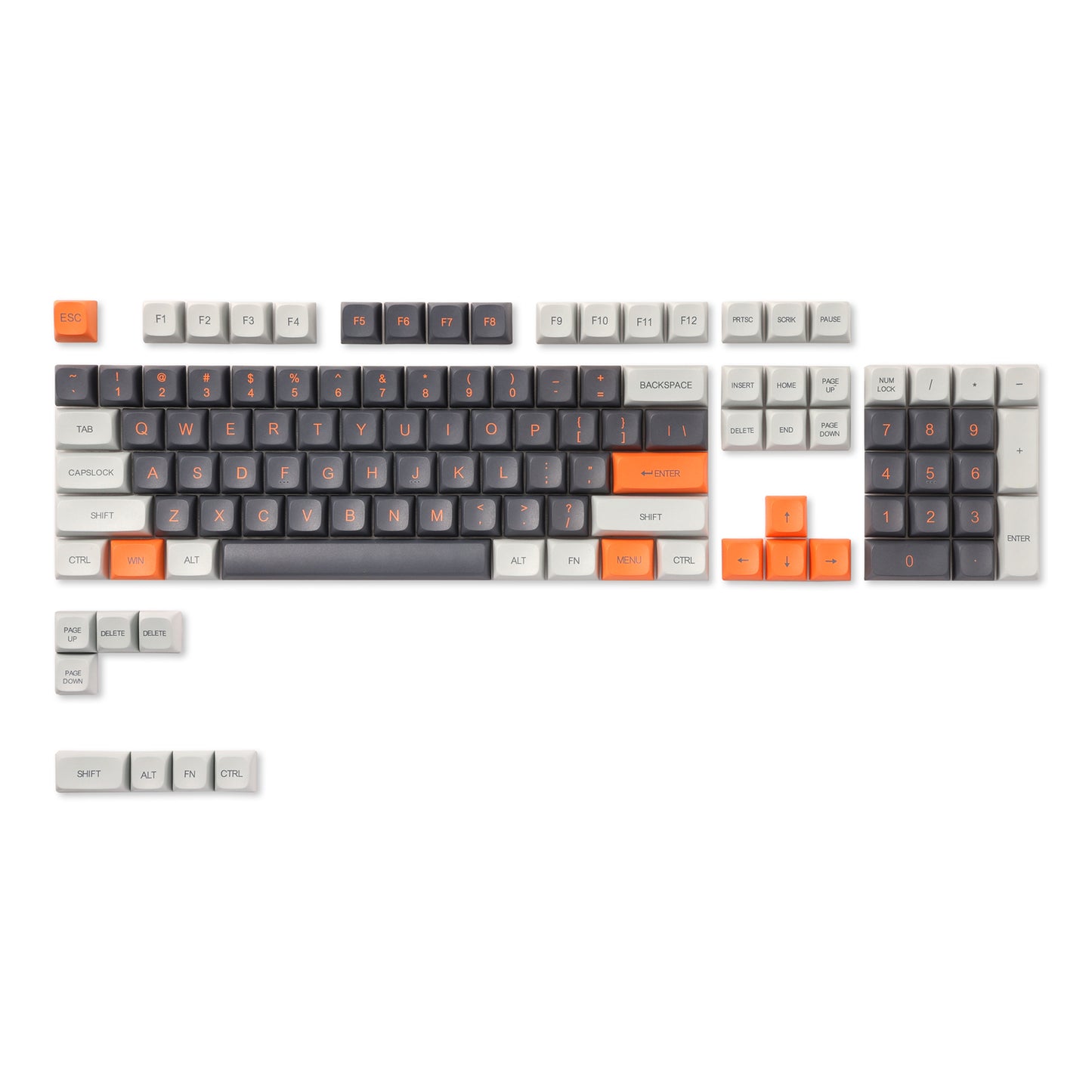 KDA Profile for ANSI Layout 61/68/84/87/104 Keys Mechanical Keyboard