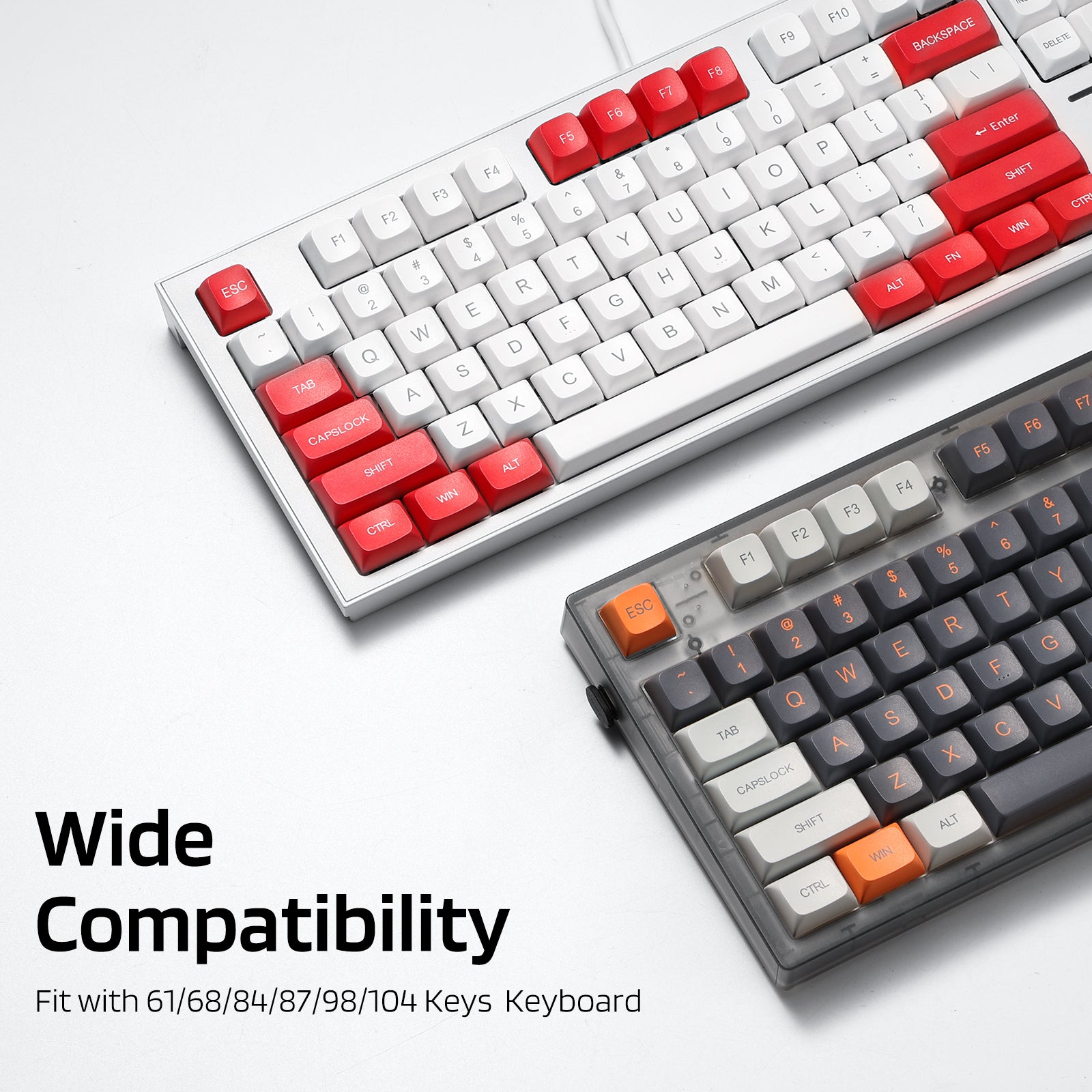 Keyboard 112 Key PBT Double Shot 112-Key Keycaps Set – Redragonshop