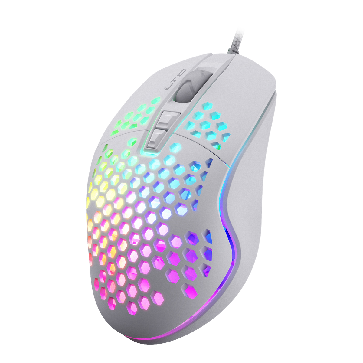 LTC RGB Gaming Mouse | Lightweight Honeycomb Shell | 6400DPI | 6 ...