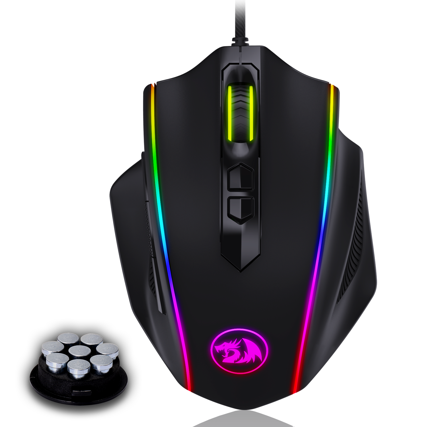 Redragon M720 VAMPIRE RGB Gaming Mouse with 5 DPI levels and 8 Macro Buttons