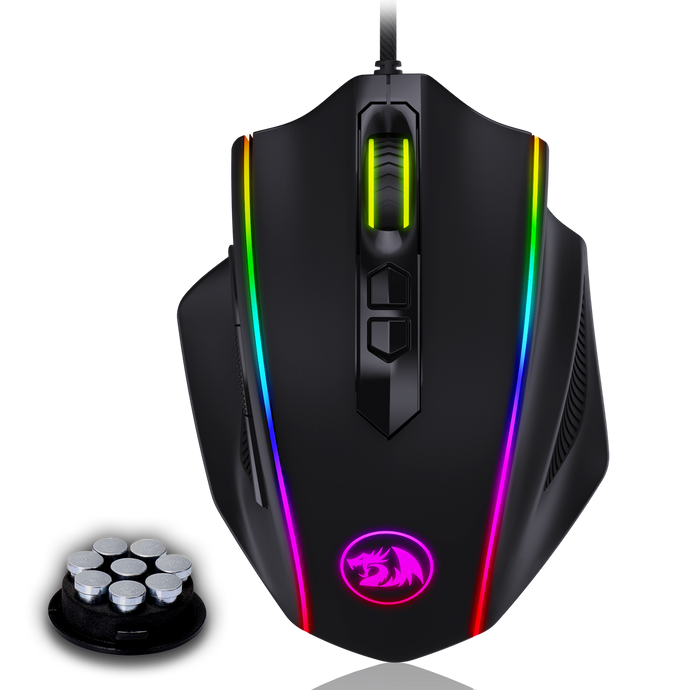 Redragon M720 VAMPIRE RGB Gaming Mouse with 5 DPI levels and 8 Macro Buttons