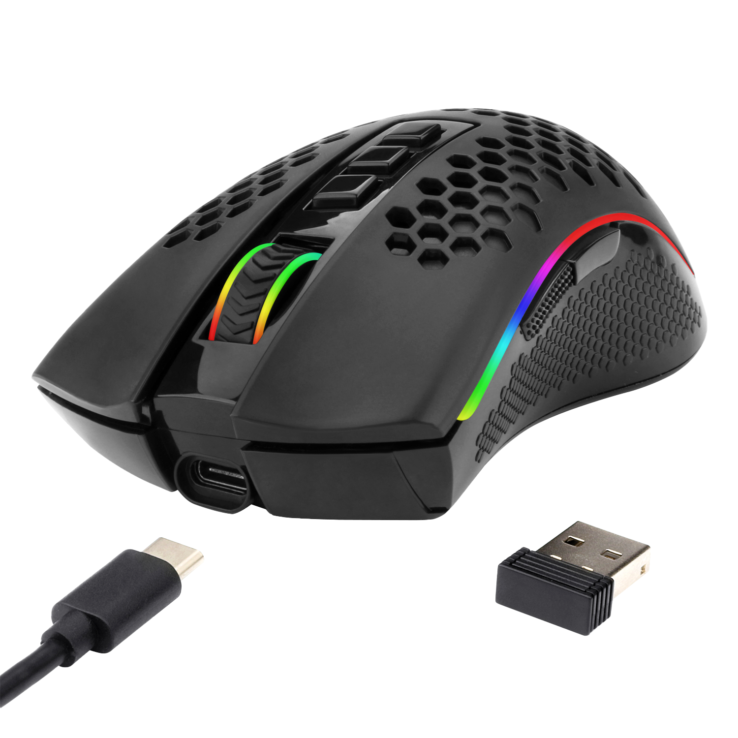 grøntsager Urimelig Ungdom Redragon M808 Storm Lightweight RGB Wireless Gaming Mouse Honeycomb Shell –  Redragonshop