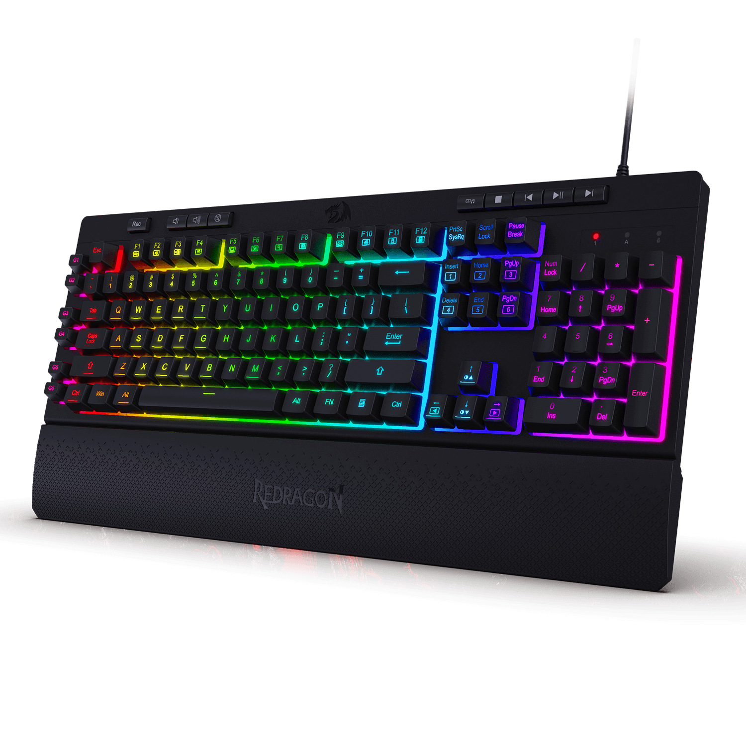 Redragon K512 Shiva RGB Backlit Membrane Gaming Keyboard