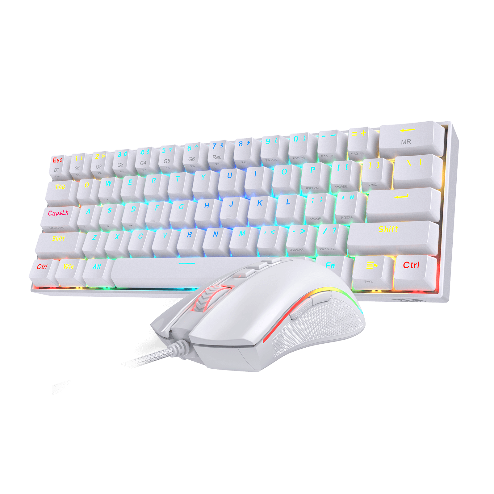 Redragon K530 PRO 60% RGB Wireless Mechanical Keyboard M711 RGB Gaming Mouse Bundle
